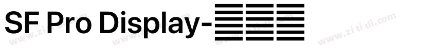 SF Pro Display字体转换